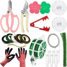 "121 Pcs Floral Arrangement Tool Kit Rose Thorn Remover Pruner Trimmer Gloves 22