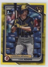 2024 Bowman Prospects Yellow Border 19/75 Luke Adams #BP-50 1g37