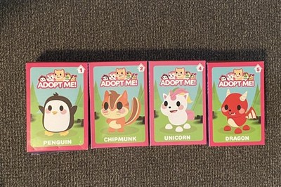 2023 McDonalds Adopt Me Pet Unicorn Dragon Penguin Chipmunk Happy Meal Toys