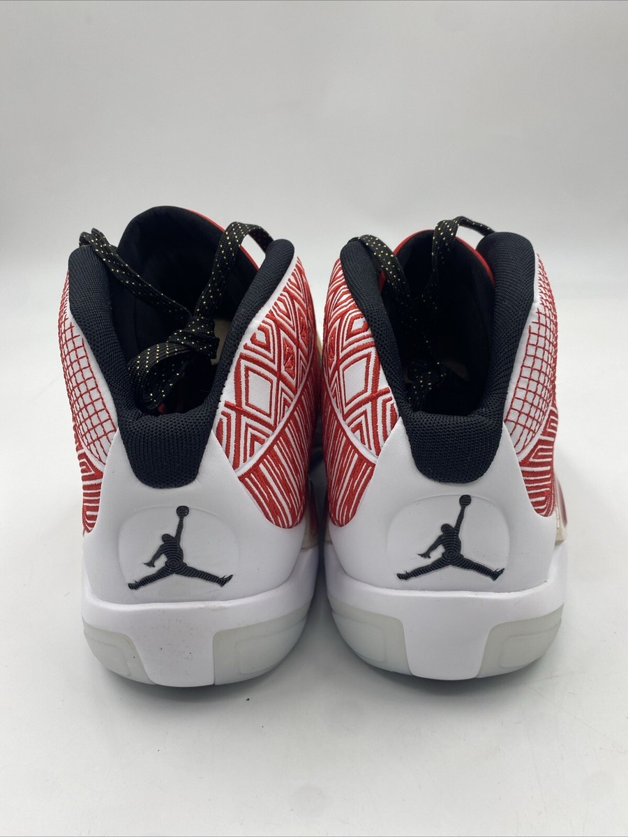 Nike Air Jordan XXXVIII White/Black/Red/Gold DZ3356-100 Nike Air Jordan XXXVIII White/Black/Red/Gold DZ3356-100