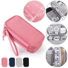 Travel Cable Bag Organizer Charger Storage Electronics USB Cord Accessories Case