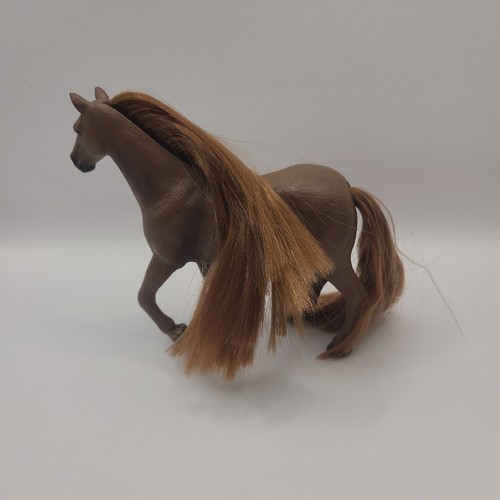 Schleich Bellezze Cavallo Marrone Manico Plastica Cavallo Giocattolo Capelli - Foto 3 di 7