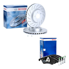BOSCH Set Bremsen Vorne für Mercedes Classe C-E (W204-W212) Scheiben + Beläge