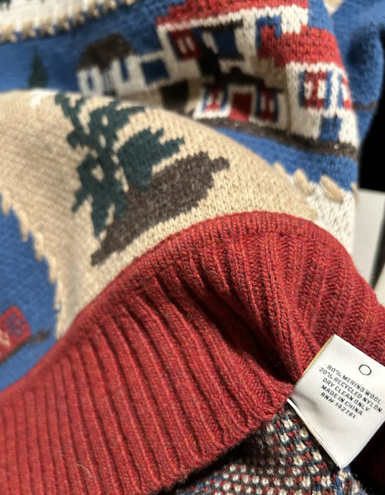 Aime Leon Dore Village patchwork sweater size Medium image 4