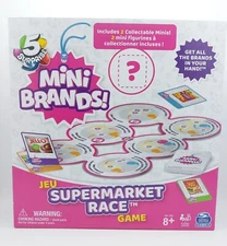 5 Surprise Mini Brands Supermarket Race Board Game by Spin Master
