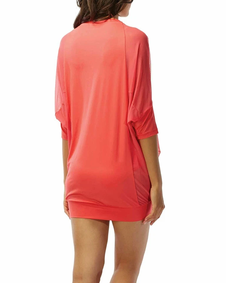 Coco Reef Mujer Malla Manga Bandas Dobladillo Encubrimiento Pequeño Foto 3 de 3