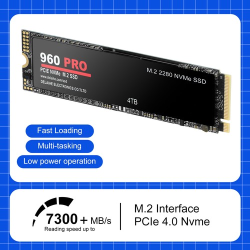 1/2/4TB 960 PRO PCIe 4.0 NVMe M.2 Hard Drive SSD Universal Laptop Hard Drive - Afbeelding 7 van 20