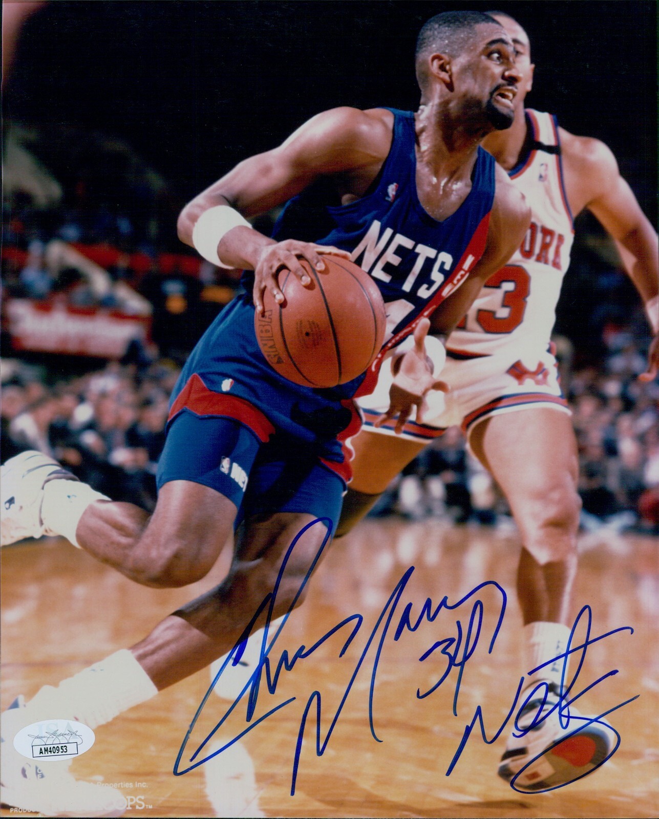 Chris Morris Autographed Signed New Jersey Nets 8X10 Glossy Photo JSA Authenticated 