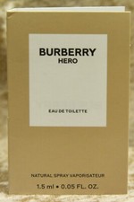 BURBERRY HERO FOR MEN SAMPLE EAU DE TOILETTE 0.05 FL. OZ. 1.5 ML SPRAY