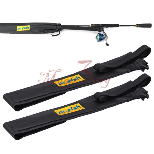 2X Carp Fishing Rod Holdall Made Up Rod Reel Holdall Bag Pole Sock