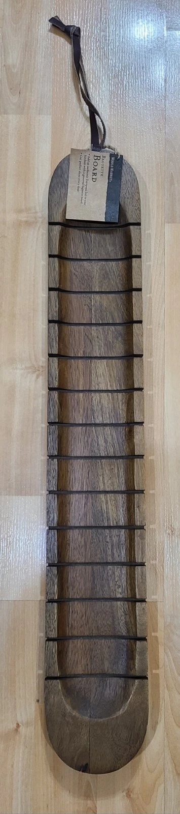 World Market Baguette Board - Teak Wood - NWT