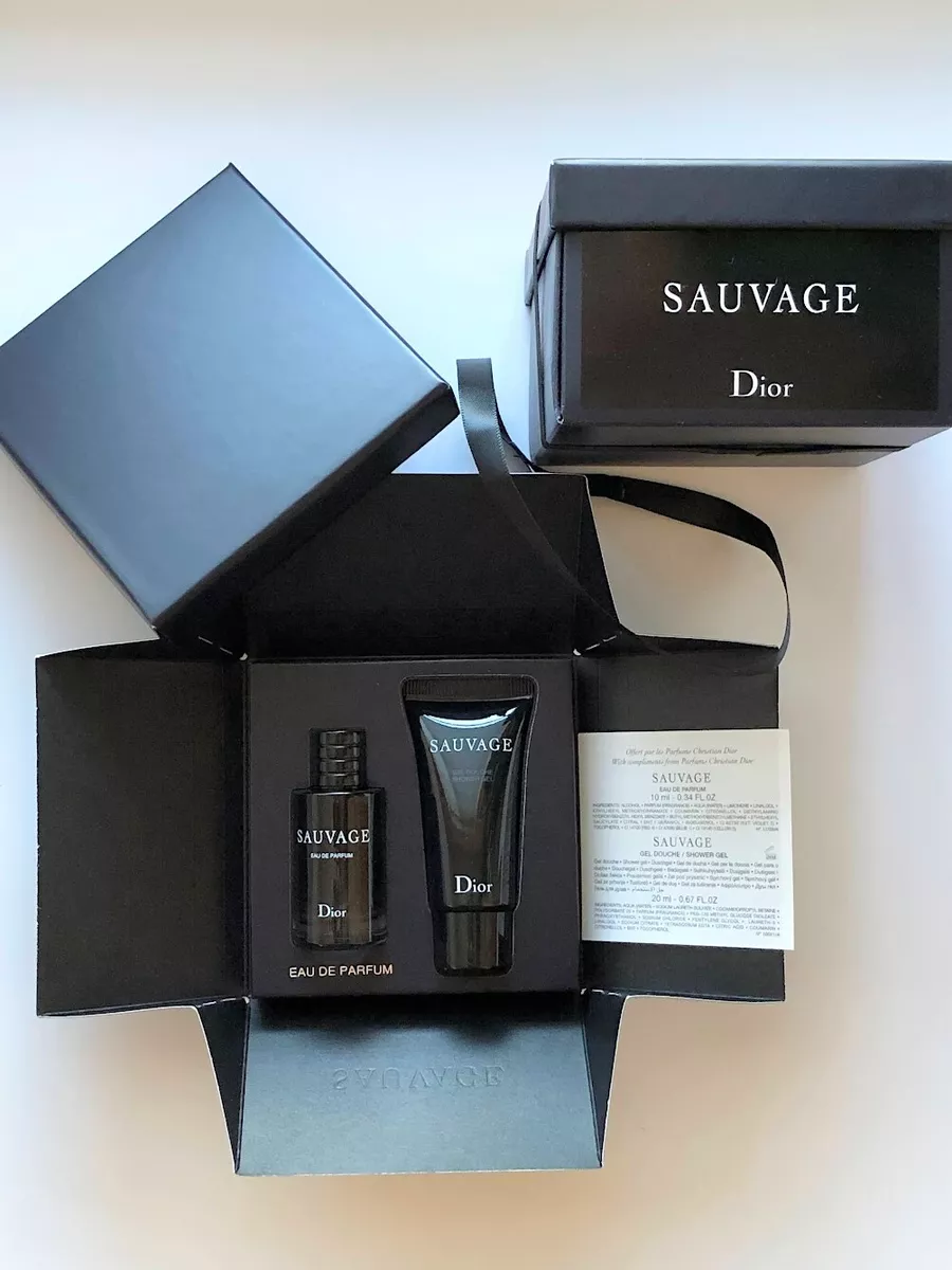 Christian Dior Toiletry Set Sauvage Eau de Toilette and Dior Dopp Kit