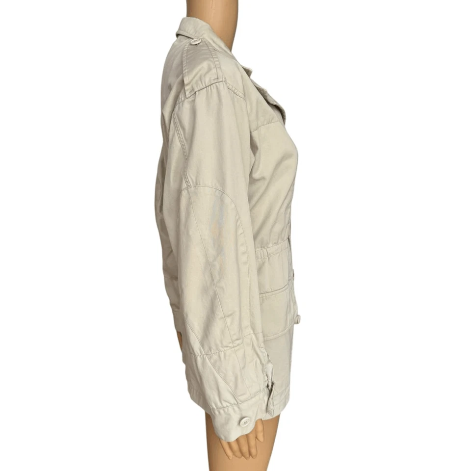 Balenciaga Paris Chaqueta Algodón Beige Doble Cierre Talla 38 o S Foto 2 de 4