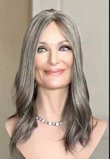 Hair Topper  5x5  Grey Salt and Pepper Silver Topper  European Hair