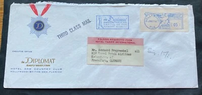 USA 🇺🇸 1965 Hollywood - used XXL cover to Frankfurt Germany - Bild 1 von 3
