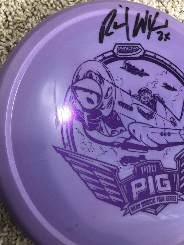 Signed 2021 Ricky Wysocki Tour Series Innova Glow Pro Pig 175g Brand New - Image 4 of 4