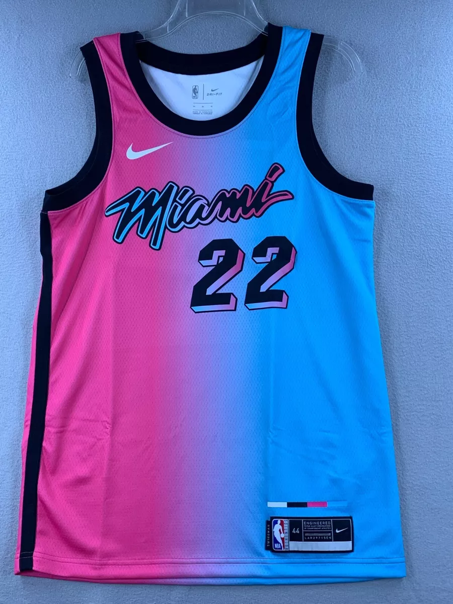 Men's Miami Heat Jimmy Butler #22 Nike Blue 2019/20 Finished Swingman Jersey  - City Edition