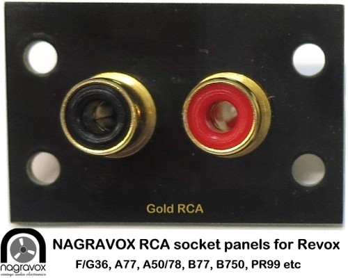 Revox RCA sockets panel A77, B750, A50, A78, B740, A40 A700 & others - Picture 19 of 19