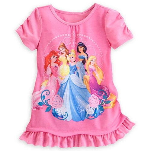Disney Store Princess Elsa Anna Jasmine Ariel Belle Cinderella 2 Piece Pajamas - Picture 11 of 16