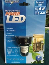 Lights of America 2101LEDG10-41K-16 4-Watt Power LED Recessed Track Light Bulb 