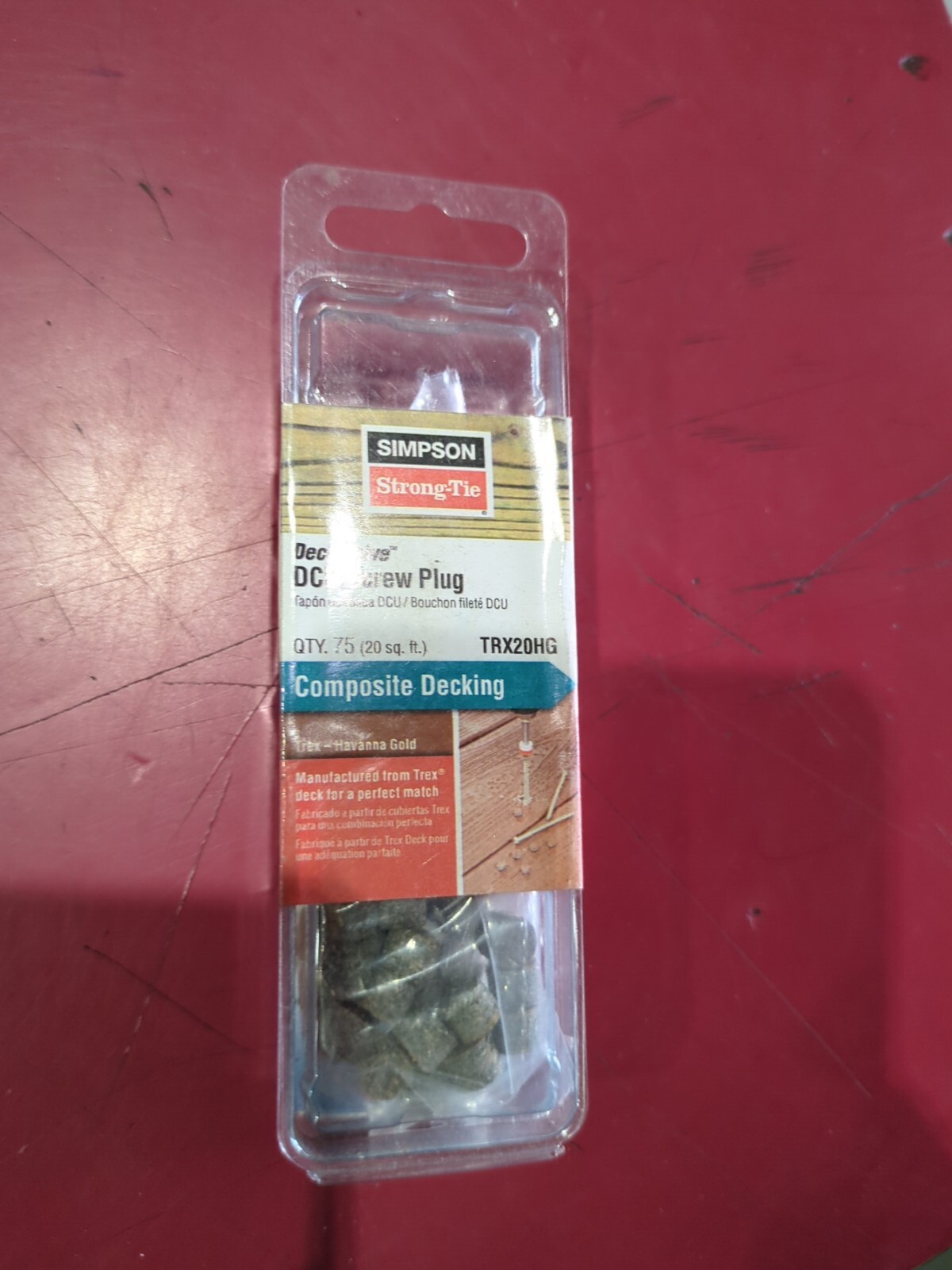 Simpson StrongTie TRX20HG DeckDrive DCU Screw Plugs Trex Havana