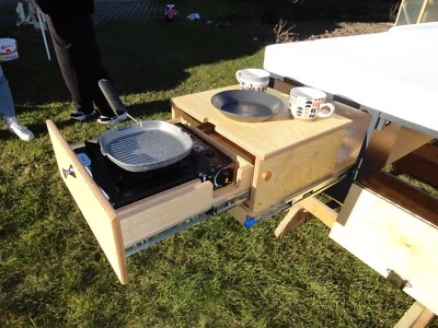 MARKENLOS Plan de construcción universal, ampliación de camping, módulo de camping, cocina de camping, extensión completa, coche