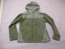 Columbia Size XS 6/7 Boys Olive 100 Nylon Full Zip Hood Pocket Windbreaker 776
