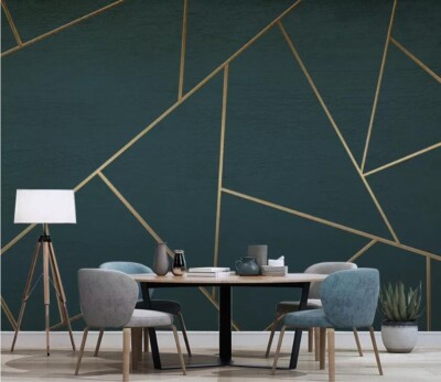 3D Green Background ZHUA9744 Wallpaper Wall Murals Removable Self-adhesive Ann
