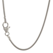 Massive edle Schlangenkette rund Silber Halskette  925 Sterlingsilber 