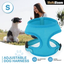 Pet Dog Puppy Soft Harness Vest Breathable Air Mesh Escape Proof Adjustable Blue