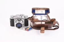 Voigtlander Prominent II w/Ultron 50mm f/2 & (Rare) Flash Leather Case #Z-26769