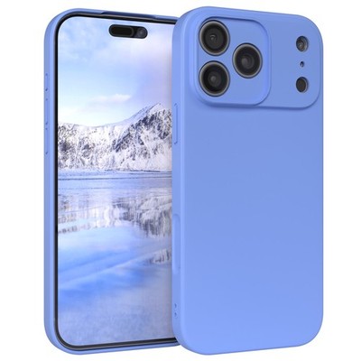 Handyhülle für Apple iPhone 17 Pro Max Silikon Back Cover Schutz Handy Case Blau