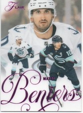 25-26 2025-26 Flair Matty Beniers PURPLE Backcheck #108-Kraken 86/199