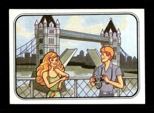 1983 Panini Barbie Sticker Card 190 Seeing The World's Treasures BXCP14