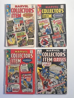 Marvel Collectors  Item Classics Lot (4 Issues, 1966 69)   Silver Age Reprint Ru