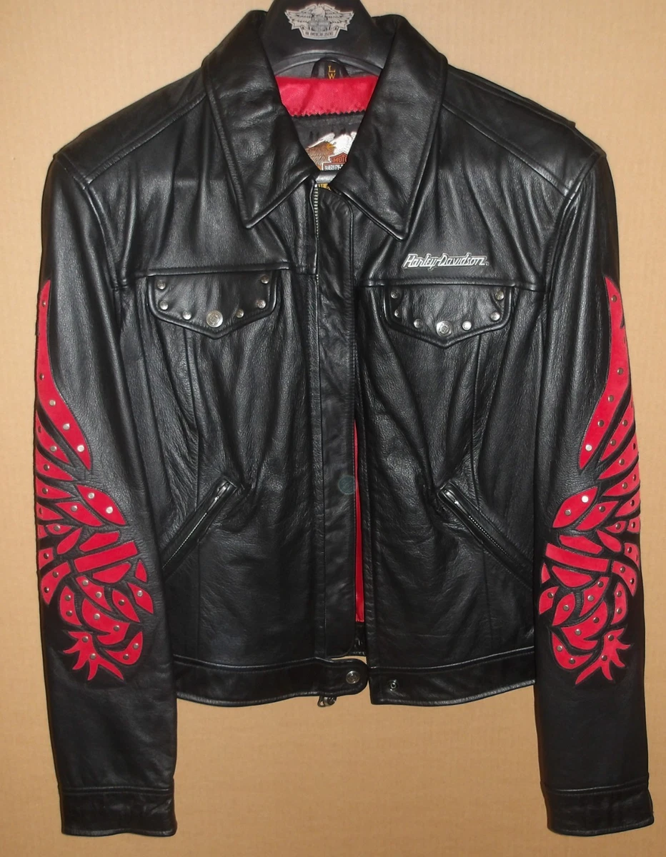 Harley-Davidson Leather Outer Shell Red Coats, Jackets & Vests for
