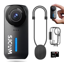 4K Pocket Action Camera 6-Axis Stabilization Mini Body Cam Waterproof Wearable