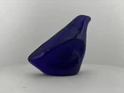 BLENKO Handcraft Cobalt Blue Glass DOVE Critter Paperweight Art Glass 6402 P