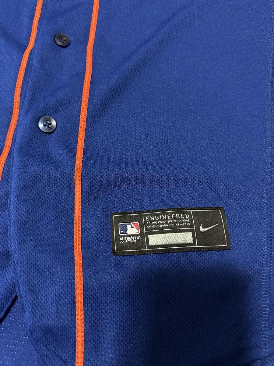 Nike On Field Authentic New York Mets Daniel Vogelbach Home jersey