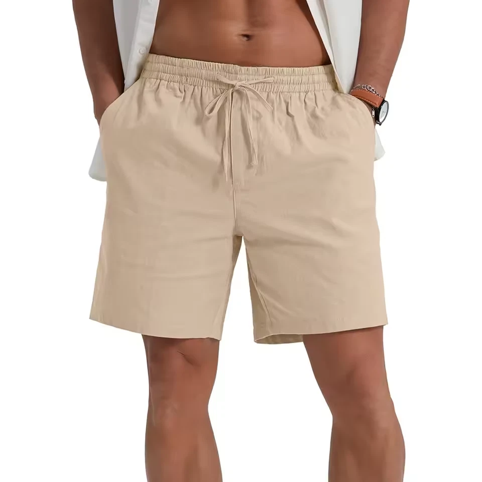 Mens Cotton Linen Shorts Casual Breathable Summer Beach Gym Lightweight
Opens in a new window or tab