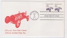 TurtlesTradingPost- Racing Car 1911- 1987 #2262 FDC Indiana Stamp Club Cachet