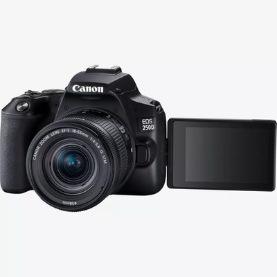 Canon EOS 250D DSLR-Kamera Kit EF-S 18-55 IS STM 24,1 MP 4K Schwarz