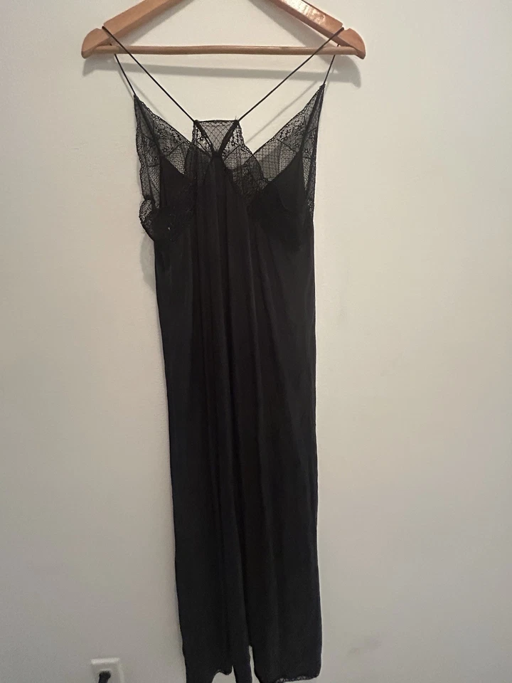 Women Zadig & Voltaire V-neck Lace Backless Slip Midi Dress - Image 2 of 4