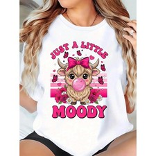 Cute Cow Blowing Bubble Gum T-Shirt