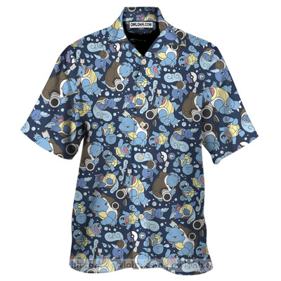 Blastoise Wartortle Squirtle Pokemon Pattern Hawaiian Shirt For Men