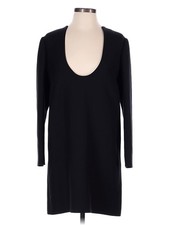 Valentino Women Black Crepe dress 8