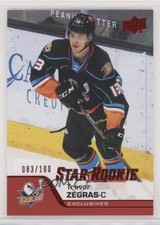 2020-21 Upper Deck AHL Star Rookies Exclusives 83/100 Trevor Zegras #152 08b5