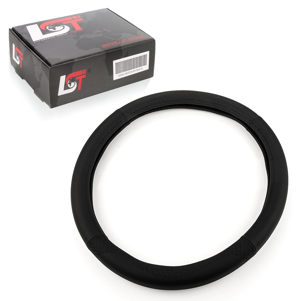 Steering Wheel Cover Case Ø 38x9 cm 15x3,5 Inch black for DAEWOO