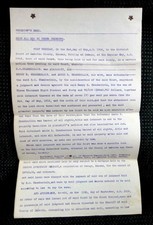 1918 antique SHERIFFS DEED labette ks JAMES ELAM R.CHAMBERLAIN w REVENUE STAMPS