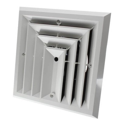 AirTec 81903 6''x6'' Ceiling Diffuser 3-Way Grille  Metal  HVAC
